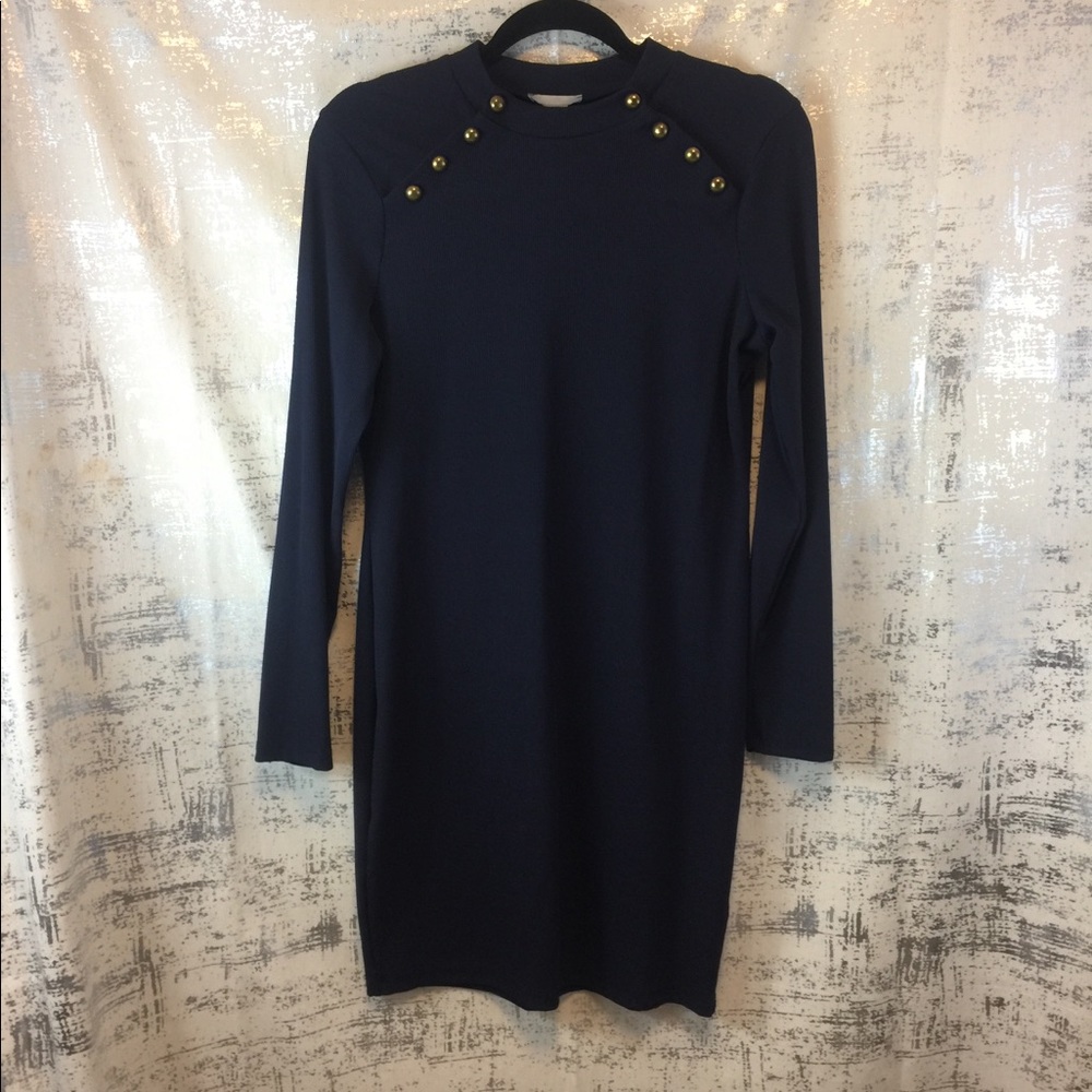 Blue dress stretchy really cute